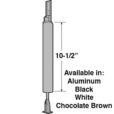 Storm Door Closer, 1-1/4 x 10-1/2 Medium Duty - Choose Color - Storm Door Closer, 1-1/4 x 10-1/2 Medium Duty - Choose Color