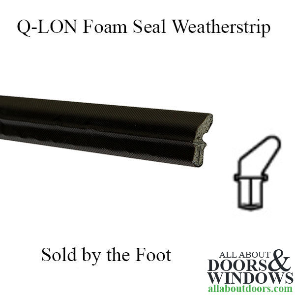 Q-Lon Foam Seal Weatherstrip, Sold by the Foot - Q-Lon Foam Seal Weatherstrip, Sold by the Foot