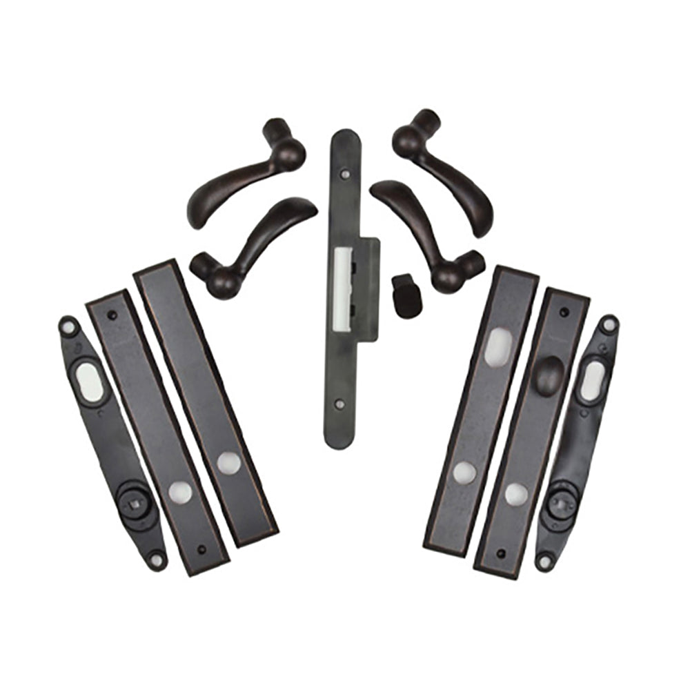 Andersen Yuma Double Door Hardware Kit - Non-Keyed - Distressed Bronze - Andersen Yuma Double Door Hardware Kit - Non-Keyed - Distressed Bronze