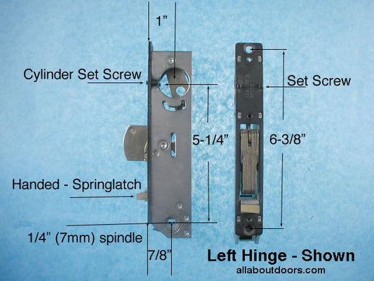 Adams Rite Storm Door Mortise Lock Left HInge - Handed