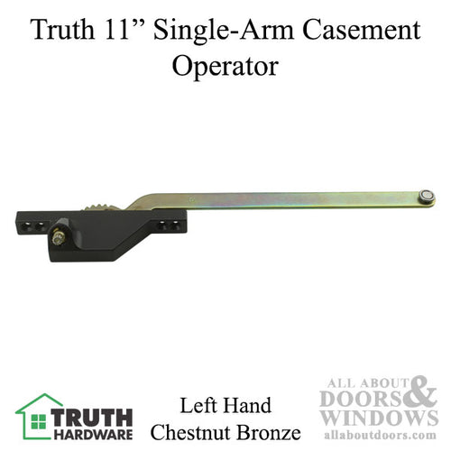 Truth Single Arm Casement Operator, Front Mount, Left Hand, 11