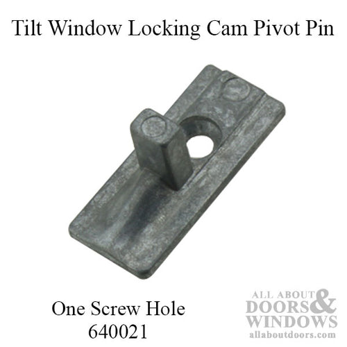 Tilt-In Window Locking Cam Pivot Pin, 1 hole Tilt Stud for Tilt-In wood windows - Zinc Diecast - Tilt-In Window Locking Cam Pivot Pin, 1 hole Tilt Stud for Tilt-In wood windows - Zinc Diecast