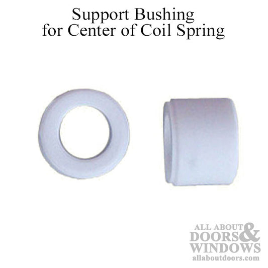 Support bushing for center of coil spring - White