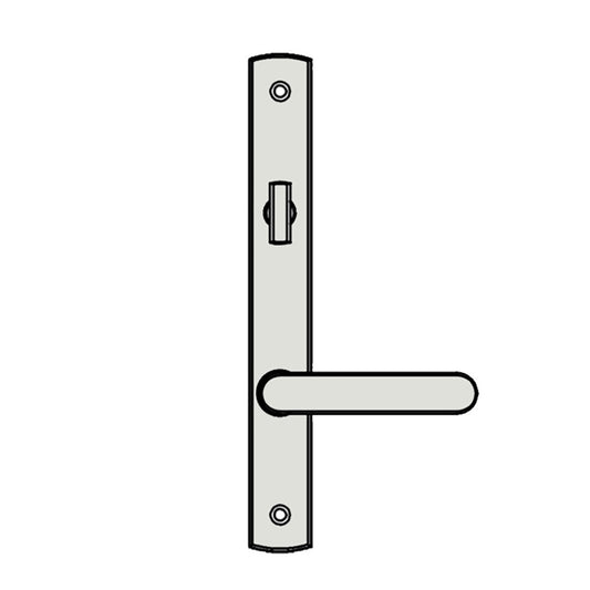 Truth Sentry Lock Handle Set, Contemporary, Painted Over Zinc, White