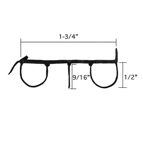 Door Bottom / Sweep, Staple-On, Beige, 36 Inch - Door Bottom / Sweep, Staple-On, Beige, 36 Inch