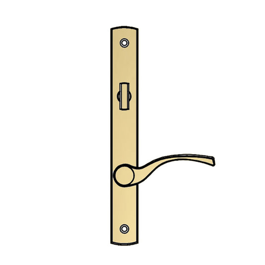 Truth Sentry Lock Handle Set, Transitional, Decorative finishes over Brass- PVD Brass