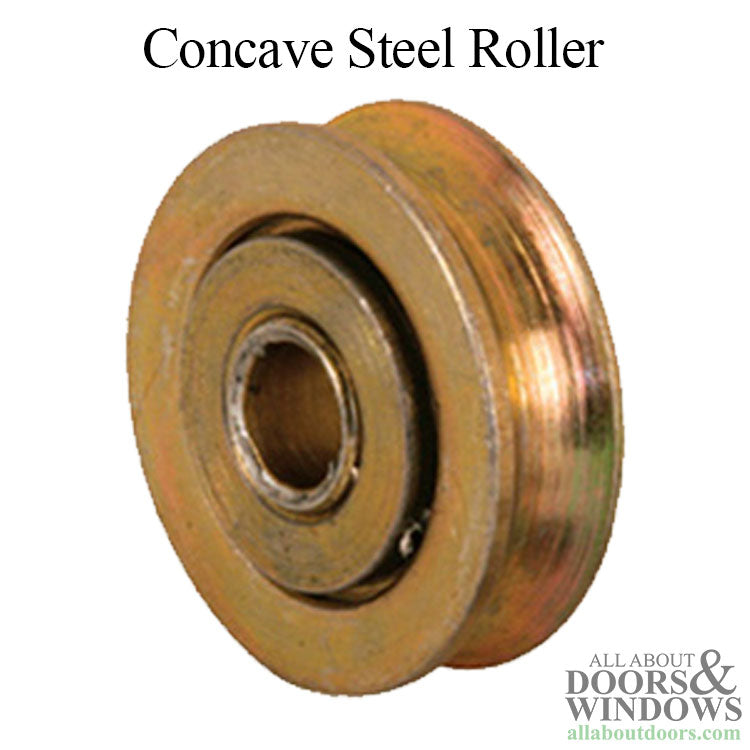 Concave 1 Inch Steel Roller Wheel for Sliding Screen Door - Concave 1 Inch Steel Roller Wheel for Sliding Screen Door