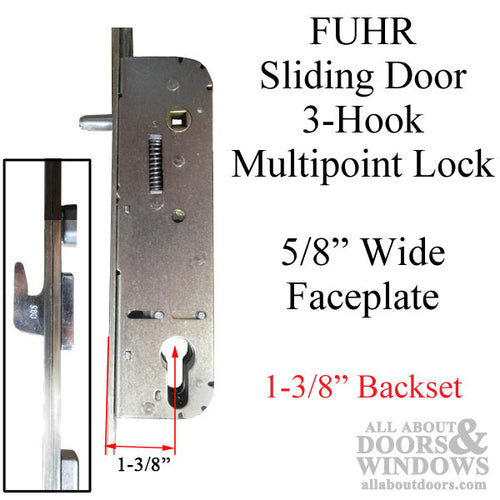 Hoppe FUHR Multipoint Lock 3 Hook Mortise Multipoint Lock For Sliding Doors - Hoppe FUHR Multipoint Lock 3 Hook Mortise Multipoint Lock For Sliding Doors