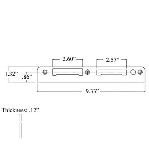 Strike Plate, Latch and Deadbolt - Yellow Dichromate - Strike Plate, Latch and Deadbolt - Yellow Dichromate