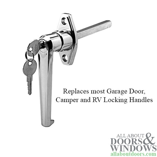 Locking L Handle with Keys for Garage Doors, Campers, & RVs - Locking L Handle with Keys for Garage Doors, Campers, & RVs