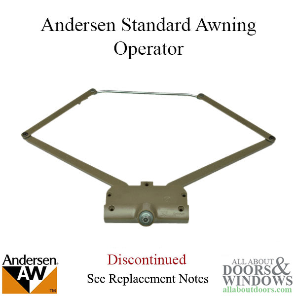 Andersen Awning Operator, 76 Series Scissor Type, 1976 - 1981, 3-1/8 inch Link, Perma-Shield - Andersen Awning Operator, 76 Series Scissor Type, 1976 - 1981, 3-1/8 inch Link, Perma-Shield