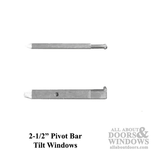 Pivot Bar, Tilt Window, 1 holes, 2-1/2 inch, Zinc die cast