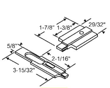 Pivot Bar, Thermalgard Tilt window, Set - Zinc Die Cast - Pivot Bar, Thermalgard Tilt window, Set - Zinc Die Cast