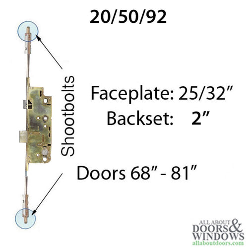 20mm Active 50/92 Shootbolt G-U replacement for 74-3/4