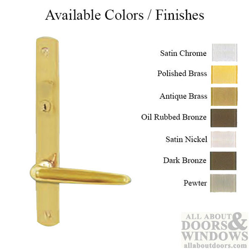 G-U Torino Handle and 30mm Plate Series, Solid Brass, Active, Key and Thumbturn (Handle Below Cylinder), Choose Color - G-U Torino Handle and 30mm Plate Series, Solid Brass, Active, Key and Thumbturn (Handle Below Cylinder), Choose Color