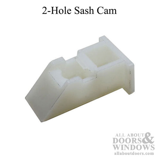 Sash Cam, 60 Series, 2 hole - White