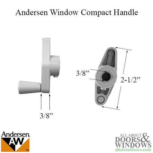 Andersen Compact Handle For Awning and Casement Window Handle Stone - Andersen Compact Handle For Awning and Casement Window Handle Stone