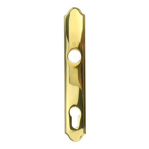 HOPPE Traditional Exterior Backplate M374N for Active Handlesets - Resista Brass - HOPPE Traditional Exterior Backplate M374N for Active Handlesets - Resista Brass