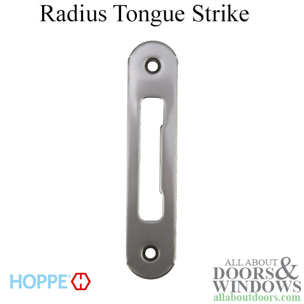 Strike Plate, PT0003N, Radius Tongue 1.00 x 4.62 - Stainless Steel - Strike Plate, PT0003N, Radius Tongue 1.00 x 4.62 - Stainless Steel