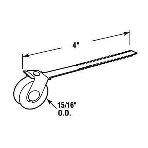 Corner Roller Assembly with 15/16 Inch Nylon Roller for Sliding Screen Door - Corner Roller Assembly with 15/16 Inch Nylon Roller for Sliding Screen Door