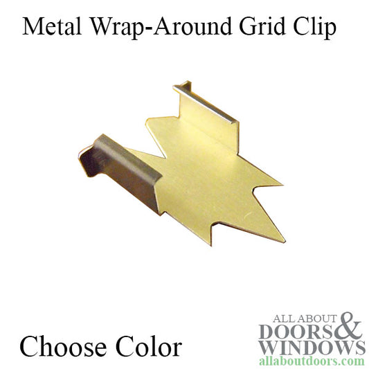 Slide-on Metal Grid Clip, 5/8", Choose Color