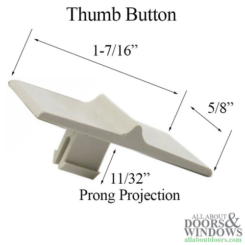 Thumb button for Concealed Tilt-In latch - Thumb button for Concealed Tilt-In latch