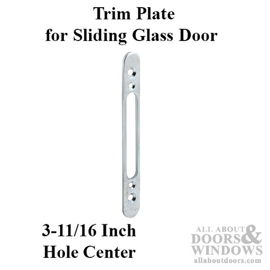 Trim Plate, 4-5/8-inch HC, Steel, Zinc Plated