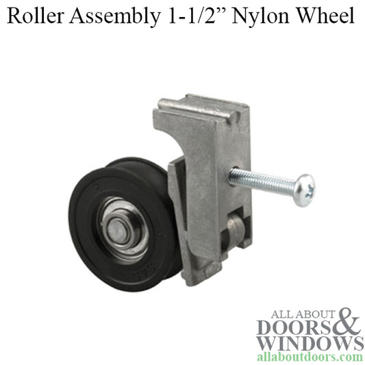 1-1/2  Nylon Wheel, Roller Assembly