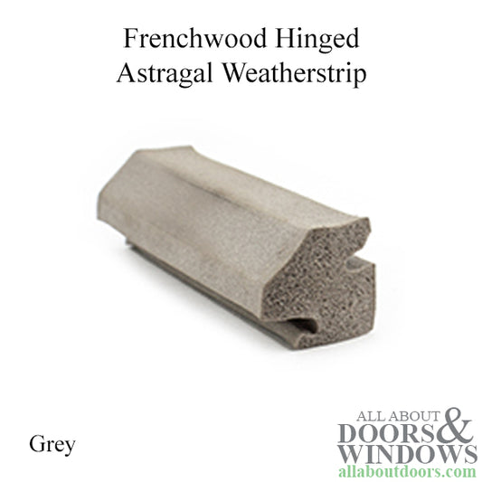 Andersen Frenchwood Hinged Door, Neoprene Foam Astragal Weatherstrip - Grey