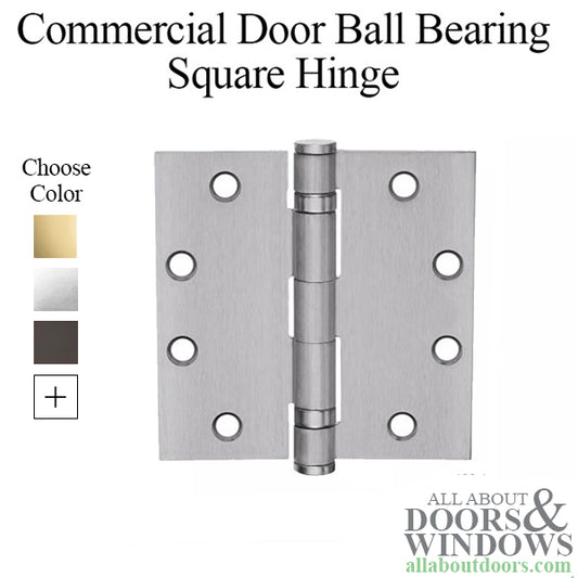 Ball Bearing Hinge, 4.5 x 4.5  Square Corner Template