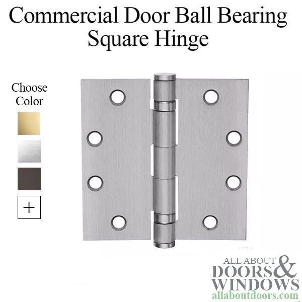 Ball Bearing Hinge, 4.5 x 4.5  Square Corner Template - Ball Bearing Hinge, 4.5 x 4.5  Square Corner Template