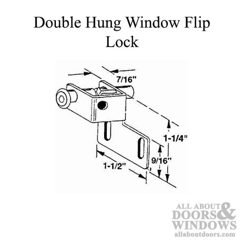 Sliding Window Push-Bolt Lock - Choose Color - Sliding Window Push-Bolt Lock - Choose Color