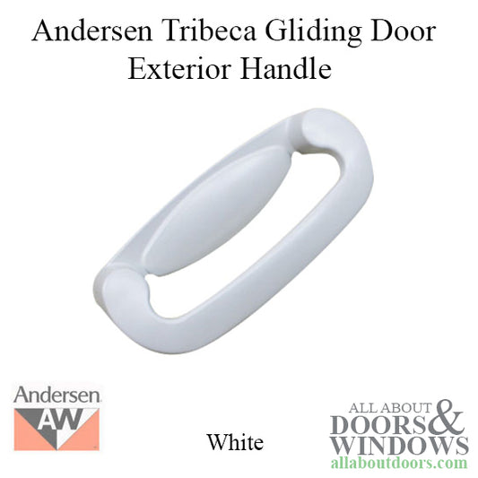 Andersen Tribeca Sliding Door Handle For Perma-Shield Sliding Doors White Exterior Door Handle