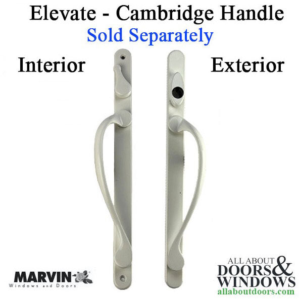 Elevate series, Sliding French Door Handle, Exterior Active Keyed, Left Hand - Elevate series, Sliding French Door Handle, Exterior Active Keyed, Left Hand