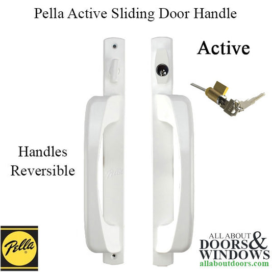 Pella Active Interior/Exterior Sliding Door Handle with Key Lock