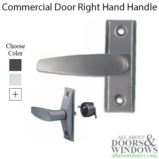 Commercial Doors Lever Handle, Right Hand - 2 Colors