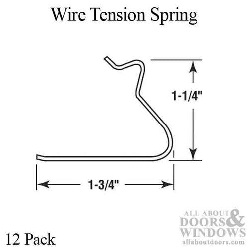 Wire Tension Spring, Screen Clip - Wire Tension Spring, Screen Clip