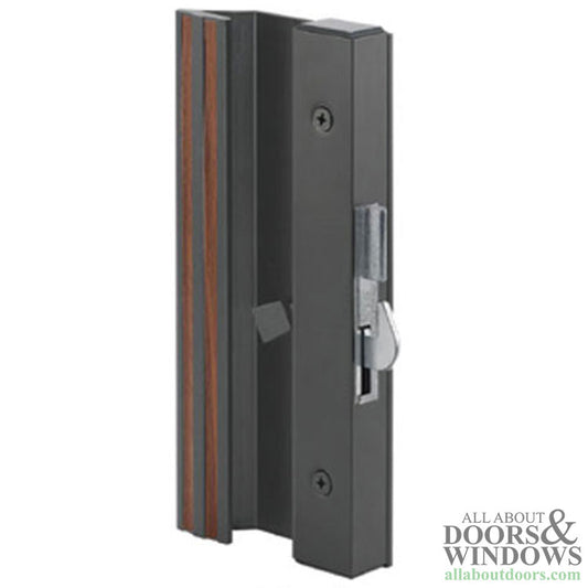 Sliding Patio Door Handle 4-15/16 Inch Hole Center Low Profile Black Powder Coat