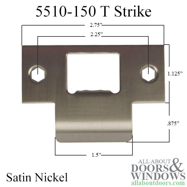 T Strike with Box - Satin Nickel - T Strike with Box - Satin Nickel