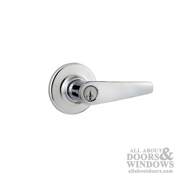 Kwikset Delta US26D 490 Keyed Lever Dummy Pair - Satin Chrome - Kwikset Delta US26D 490 Keyed Lever Dummy Pair - Satin Chrome