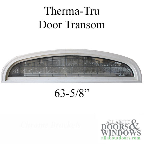 Door Transom Unit Size:  63-5/8 x 13-5/8  Leaded Glass - Zinc Caming - Door Transom Unit Size:  63-5/8 x 13-5/8  Leaded Glass - Zinc Caming