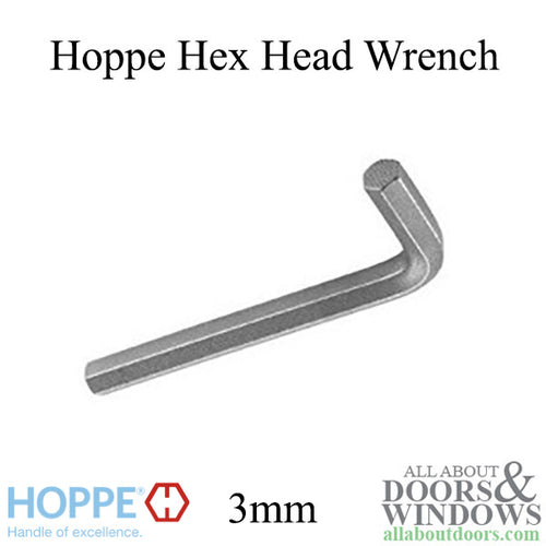 Hoppe 3mm Hex Wrench, Fits Lever Set Screw - Hoppe 3mm Hex Wrench, Fits Lever Set Screw