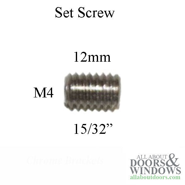 Hoppe Sliding Door Thumb Latch Set Screw  M4 x 12mm - Hoppe Sliding Door Thumb Latch Set Screw  M4 x 12mm
