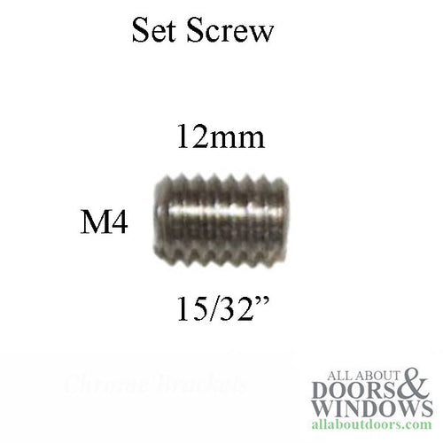 Hoppe Sliding Door Thumb Latch Set Screw  M4 x 12mm - Hoppe Sliding Door Thumb Latch Set Screw  M4 x 12mm