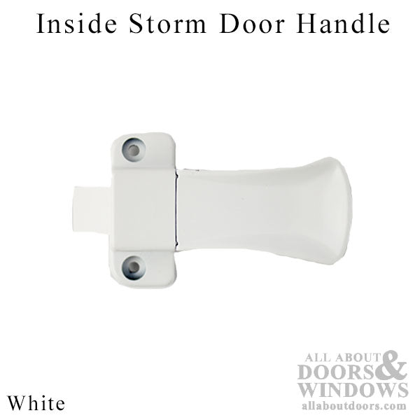 Inside Storm Door Handle, MC-L  5/32 Dia. hole - White - Inside Storm Door Handle, MC-L  5/32 Dia. hole - White