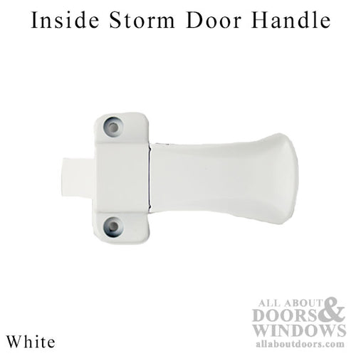 Inside Storm Door Handle, MC-L  5/32 Dia. hole - White - Inside Storm Door Handle, MC-L  5/32 Dia. hole - White