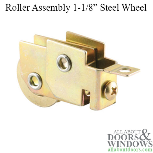 Sliding Door Roller With B Tab Housing 1.25 Inch Steel Wheel Door Roller