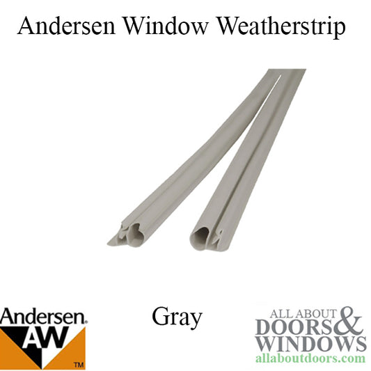 Andersen Casement Window Weatherstrip Pair PSC6 Gray