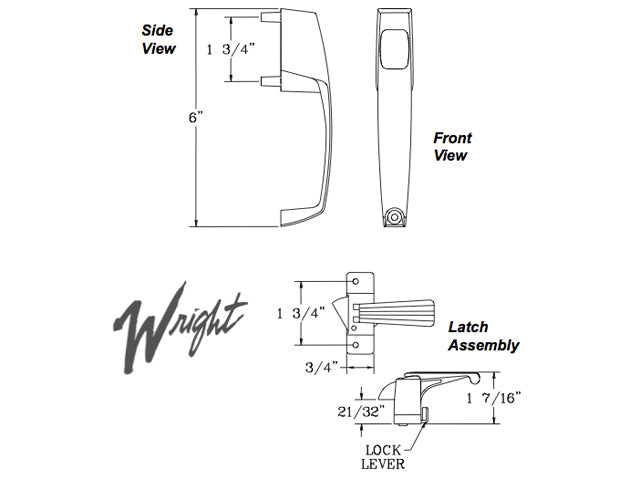 Storm Door Push Button Handle No Deadbolt - Storm Door Push Button Handle No Deadbolt