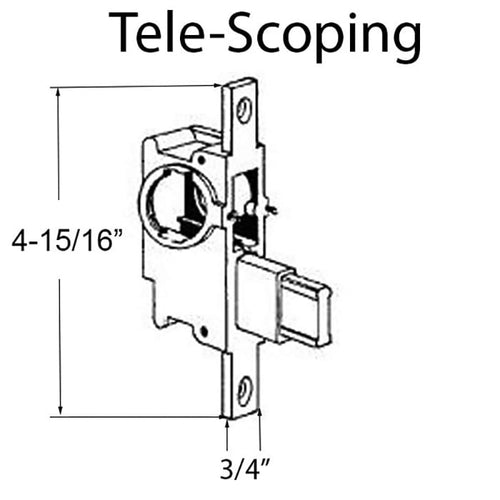 Amarlite Replacement Mortise Lock for Narrow Style Doors. - Amarlite Replacement Mortise Lock for Narrow Style Doors.